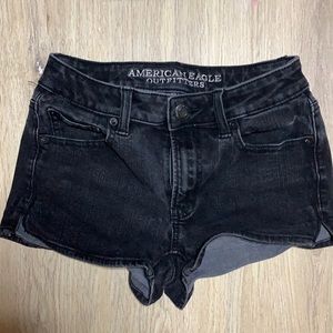 american eagle high rise shorts